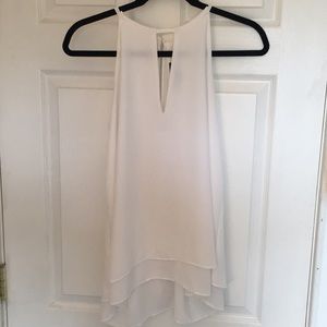 White Chiffon Tank